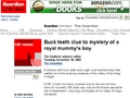 Buck Teeth Clue to Mystery of a Royal Mummy's Boy