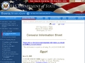 US State Department - Egypt Consular Information Sheet